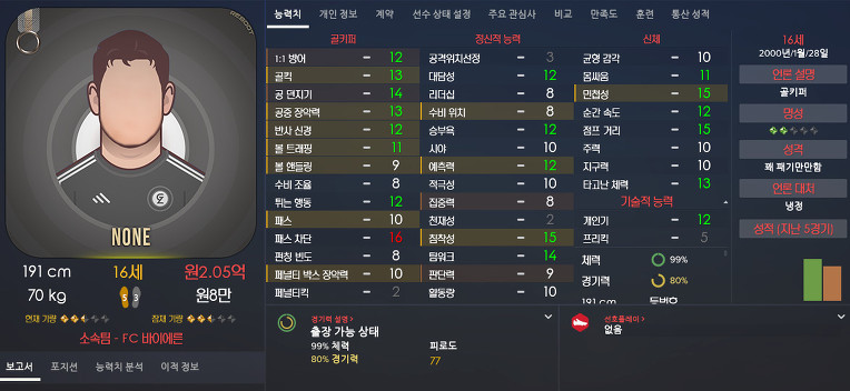 FM2017 공식로스터 포텐정리 | 인스티즈