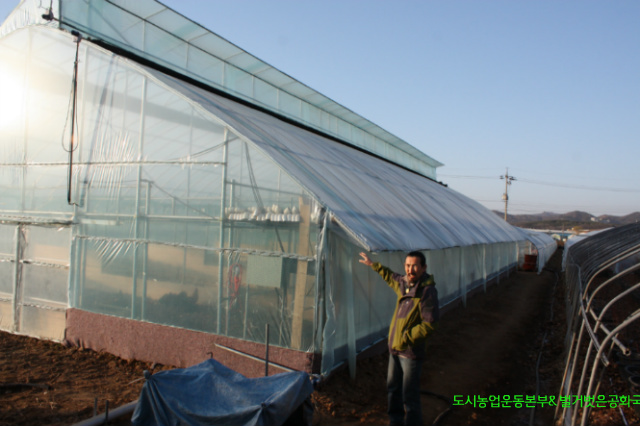 폭염 가축집단 폐사을 막는 가축 사육장과 겨울에 따뜻한 대류형 하우스