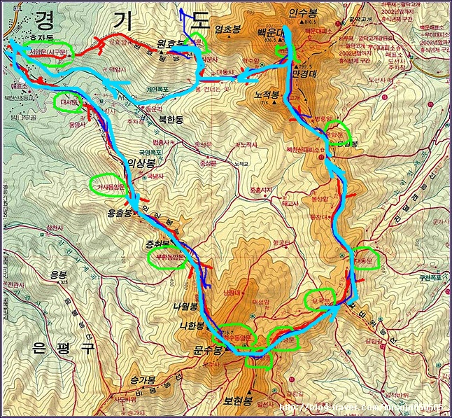 북한산 12문 돌기