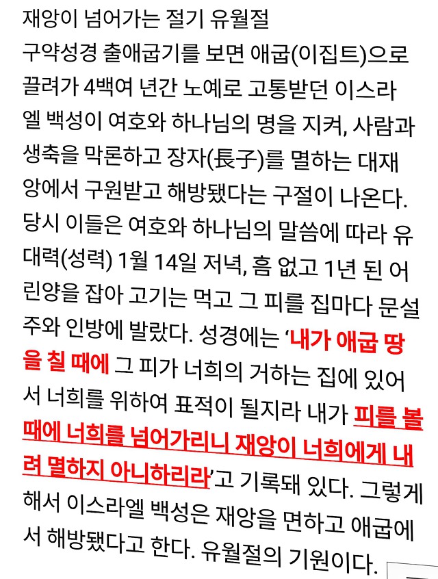 ♤대체! 하나님의교회가 전도하는 새언약유월절은 뭐~시길래?