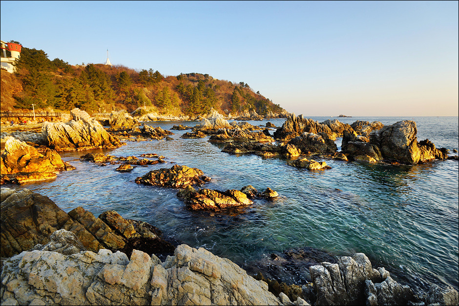 삼척 해신당공원 일출과 공원모습